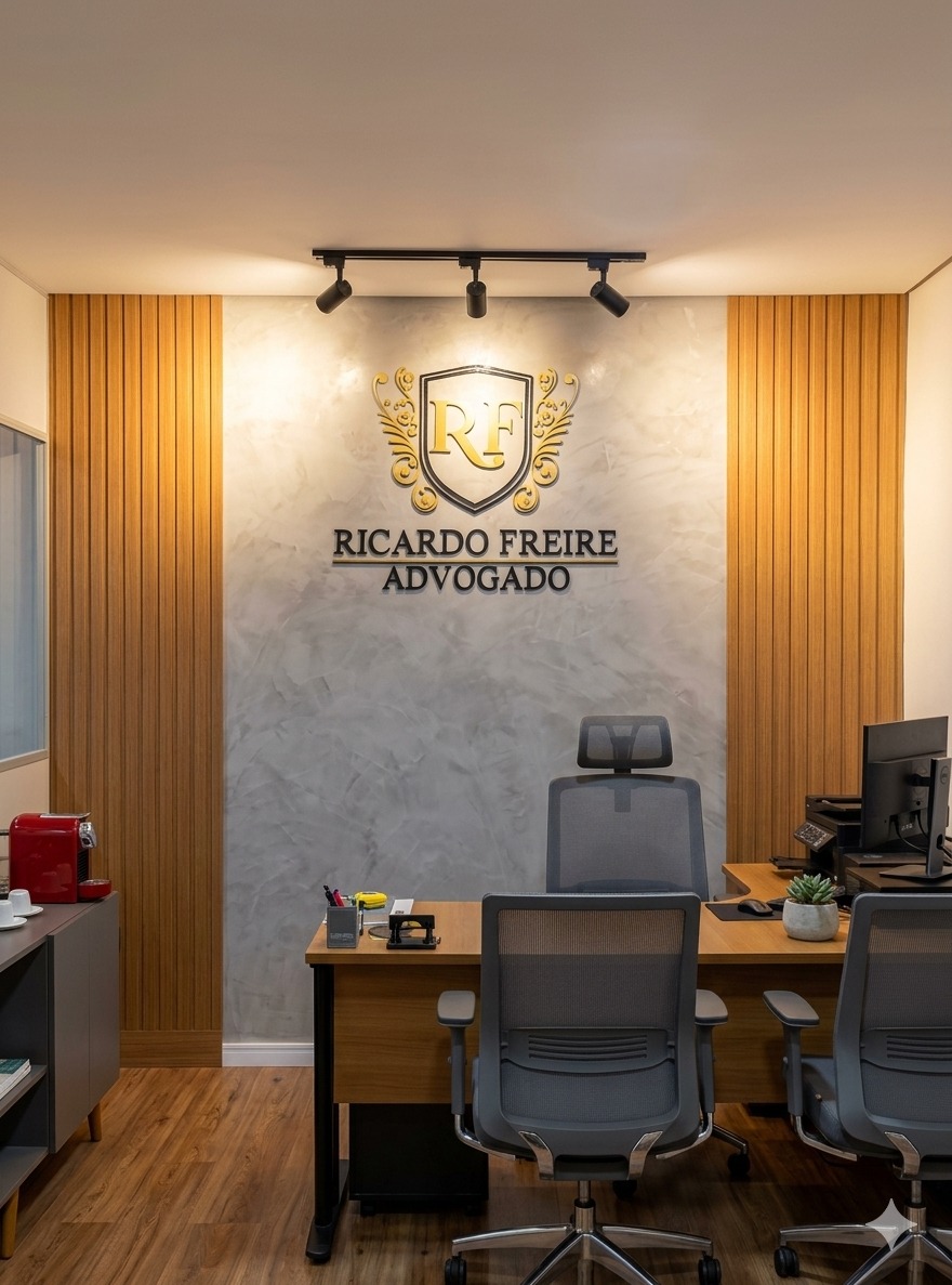 Ambiente interno do escritório Ricardo Freire Advogado em Osasco